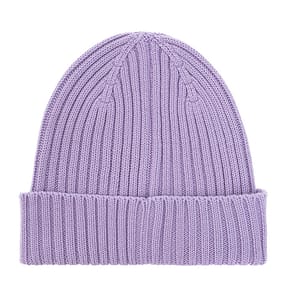 Lilac Beanie Hat in Wool