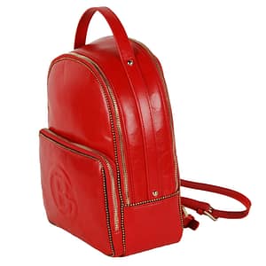 Red Calf Leather Ellen Backpack