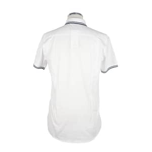 White Cotton Short Sleeved Shirt