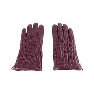 Cavalli Class Red Cqz.003 Lamb Leather Gloves