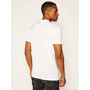 White Cotton Print T-shirt