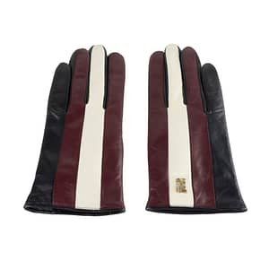 Cavalli Class Black/Red Cqz.002 Lamb Leather Gloves