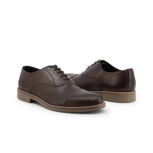 Grey Daniele Alessandrini Leather Lace-up Shoe in Black for Men Mens Shoes Lace-ups Brogues 