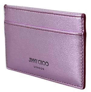 Aarna Purple Leather Card Slot Holder