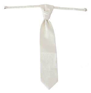 Dolce & Gabbana White Floral Wide 100% Silk Necktie