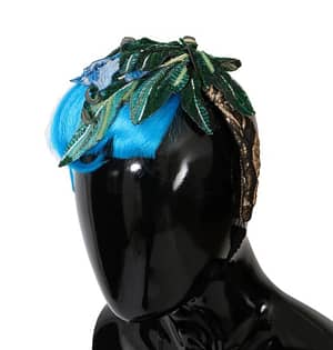 Dolce & Gabbana Blue Hair Sicily Floral Headband