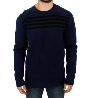 Costume National Blue striped sweater pullover