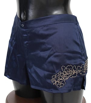 Cotton Blue Lingerie Shorts Underwear
