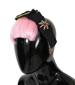Dolce & Gabbana Pink Hair Sicily Crystal Headband