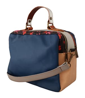 Multicolor Genuine Leather Shoulder Strap Messenger Bag