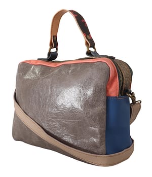 Multicolor Genuine Leather Shoulder Strap Messenger Bag