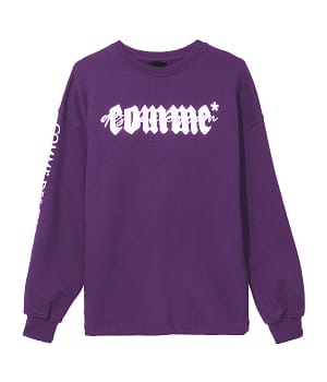 Comme Des Fuckdown Purple Cotton Sweater
