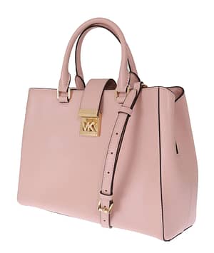 Pink MINDY Leather Shoulder Bag
