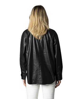 Calvin Klein Jeans Camicia FAUX LEATHER OVERSHIRT