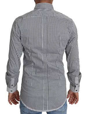 Black White Checkered Casual Shirt