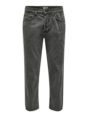 Only & Sons Only & Sons Jeans ONSAVI BEAM CROP BLACK WASH PK 2852 NOOS