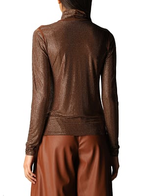 Brown Polyester Sweater