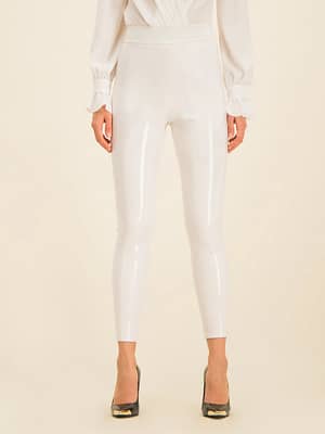 Elisabetta Franchi White Polyester Jeans & Pant