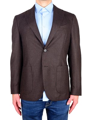 Made in Italy Brown Wool Blazer