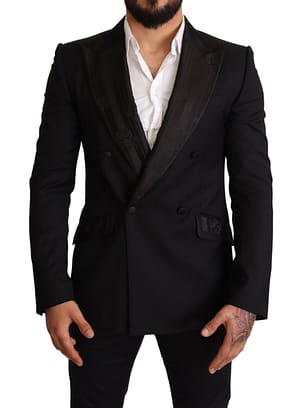 Dolce & Gabbana Black Double Breasted Jacket SICILIA Blazer