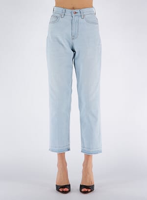 Don The Fuller Light Blue Cotton Jeans & Pant