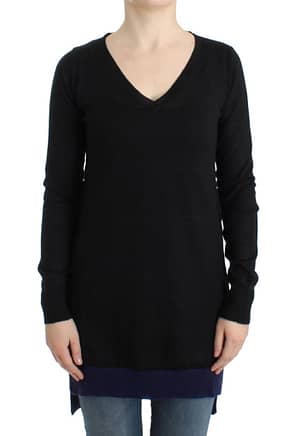 Costume National Black V-neck lightweight sweater