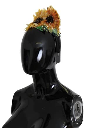 Sunflower Sequin Crystal Studs Headband Diadem