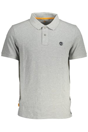 Timberland Gray Cotton Polo Shirt
