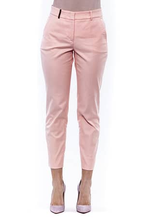 Peserico Pink Cotton Jeans & Pant