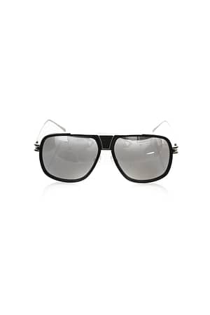 Frankie Morello Black Metallic Fibre Sunglasses for man