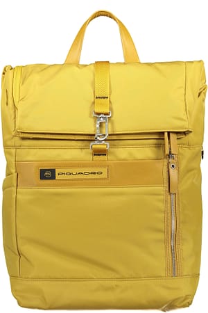 Piquadro Yellow Nylon Backpack