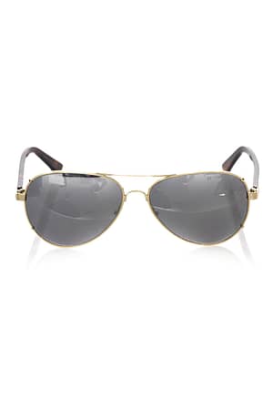 Frankie Morello Gold Metallic Fibre Sunglasses for man