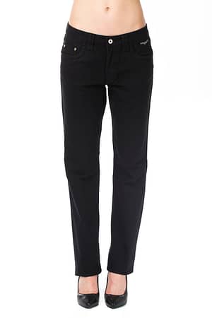 Ungaro Fever Black Cotton Jeans & Pant