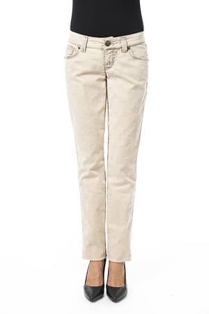 BYBLOS Beige Cotton Jeans & Pant