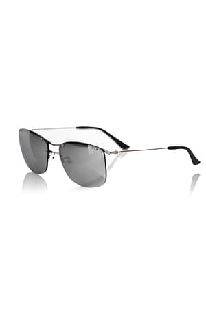 Silver Metallic Fibre Sunglasses for man