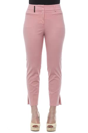 Peserico Pink Cotton Jeans & Pant