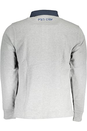 Gray Cotton Polo Shirt
