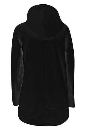 Black Polyester Jackets & Coat