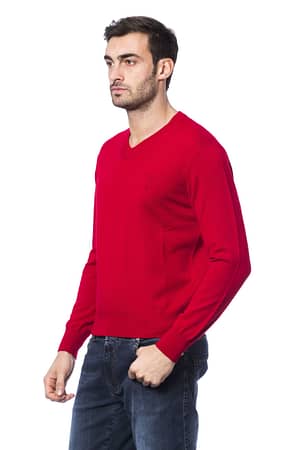 Red Merino Wool Sweater