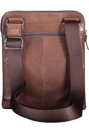 Brown Polyester Shoulder Bag