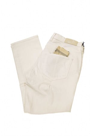 Jacob Cohen White Cotton Jeans & Pant