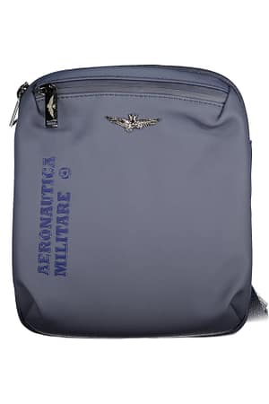 Aeronautica Militare Blue Polyester Shoulder Bag