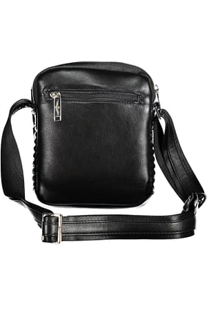 Black Polyester Shoulder Bag