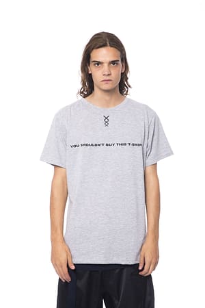 Nicolo Tonetto Gray Cotton T-Shirt
