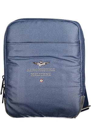 Aeronautica Militare Blue Cotton Shoulder Bag