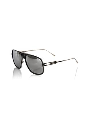 Black Metallic Fibre Sunglasses for man