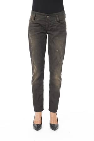 BYBLOS Black Cotton Jeans & Pant