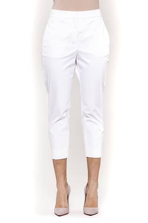 Peserico White Cotton Jeans & Pant