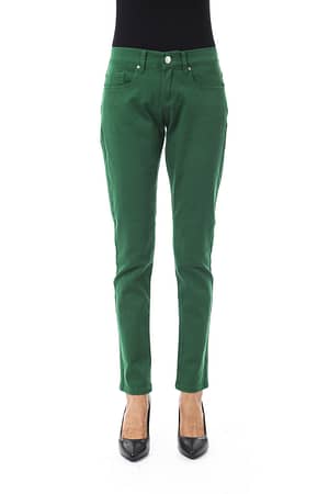 BYBLOS Green Cotton Jeans & Pant