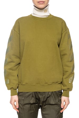 Off-white Green Cotton Sweater